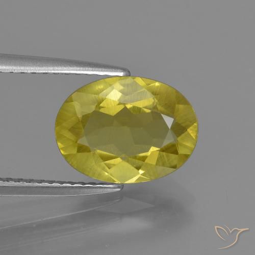 Apatite Jaune ananas naturelle ovale, 2.59 ct, VS