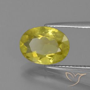 Apatite Jaune ananas naturelle ovale, 2.59 ct, VS