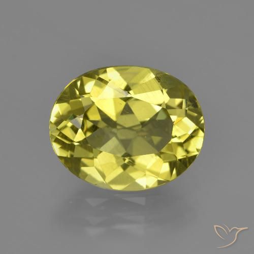 3.39ct Naturel Jaune terreux Apatite, ovale, VS
