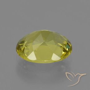 Apatite Jaune terreux naturelle ovale, 3.39 ct, VS