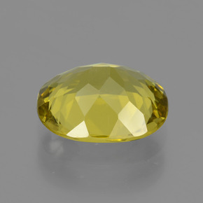 Apatite jaune naturelle coupe ovale, 3,33 ct, VS