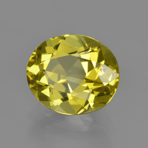 Apatite Jaune doré naturelle Coupe ovale, 4.10 ct, VS