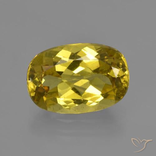 4.31ct Naturel Jaune automnal Apatite, ovale, VS