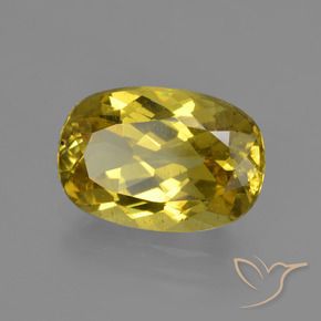 Apatite Jaune automnal naturelle ovale, 4.31 ct, VS