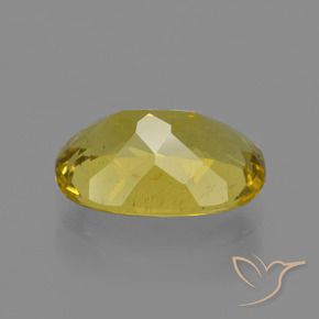 Apatite Jaune automnal naturelle ovale, 4.31 ct, VS