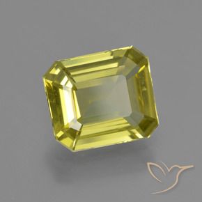 Apatite Jaune clair naturelle Octogone / coupe Émeraude, 3.23 ct, VS