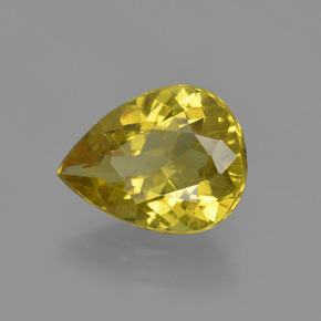 Apatite jaune naturelle en forme de poire, 2,78 ct, VS