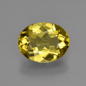Apatite Jaune doré naturelle Coupe ovale, 3.12 ct, VS