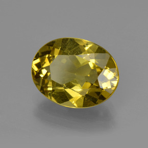 Apatite Jaune doré naturelle Coupe ovale, 3.12 ct, VS