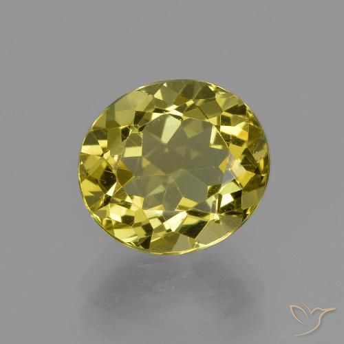 3.43ct Naturel Jaune brunâtre Apatite, ovale, VS