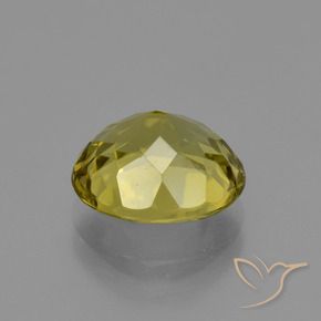 Apatite Jaune brunâtre naturelle ovale, 3.43 ct, VS