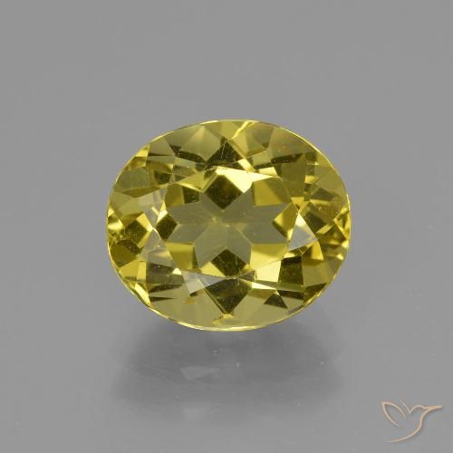 2.89ct Naturel Jaune foncé Apatite, ovale, VS