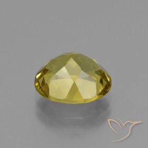 Apatite Jaune foncé naturelle ovale, 2.89 ct, VS
