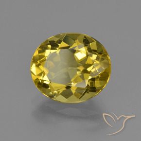 Apatite Jaune automnal naturelle ovale, 3.31 ct, VS