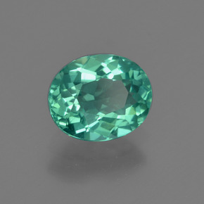 Apatite vert naturelle coupe ovale, 1,45 ct, VVS-VS