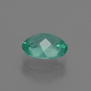 Apatite vert naturelle coupe ovale, 1,45 ct, VVS-VS