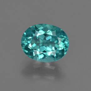 Apatite Vert bleu naturelle Coupe ovale, 1.44 ct, VS