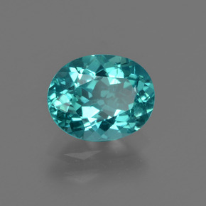 Apatite Vert bleu naturelle Coupe ovale, 1.44 ct, VS