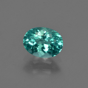 Apatite vert naturelle coupe ovale, 0,97 ct, VVS-VS