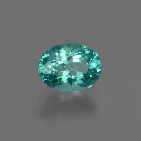 Apatite vert naturelle coupe ovale, 0,97 ct, VVS-VS