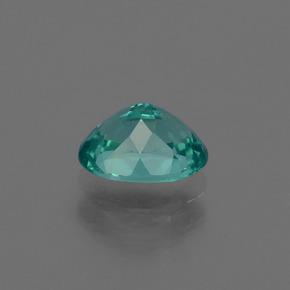 Apatite vert naturelle coupe ovale, 0,97 ct, VVS-VS