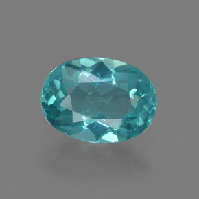 Apatite Vert bleu naturelle Coupe ovale, 1.12 ct, VS