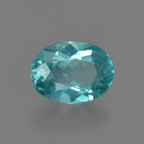 Apatite Vert bleu naturelle Coupe ovale, 1.12 ct, VS