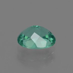 Apatite vert naturelle coupe ovale, 1,12 ct, VVS-VS