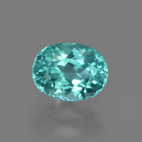 Apatite Vert bleu naturelle Coupe ovale, 1.11 ct, VS