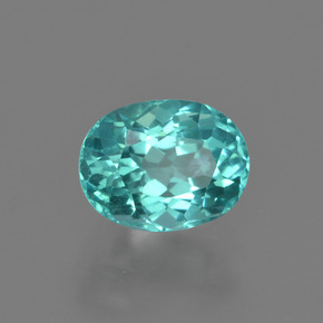 Apatite Vert bleu naturelle Coupe ovale, 1.11 ct, VS
