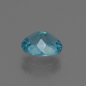 Apatite bleue naturelle coupe ovale, 1,27 ct, VS