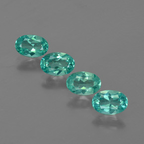 Achetez naturel ct Bleu vert Apatite gems, Coupe ovale, En provenance Madagascar chez GemSelect. En stock, livraison internationale!