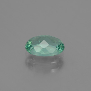 Apatite Bleu vert naturelle Coupe ovale, 1.14 ct, VS
