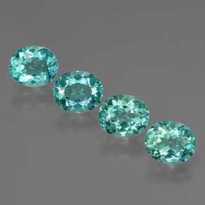 Achetez naturel ct Bleu vert Apatite gems, Coupe ovale, En provenance Madagascar chez GemSelect. En stock, livraison internationale!