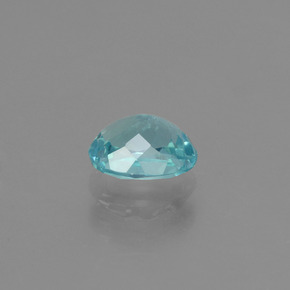 Apatite turquoise naturelle coupe ovale, 1,09 ct, VS