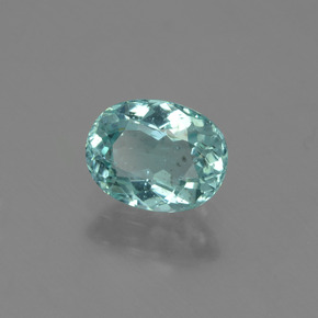 Apatite Vert bleu clair naturelle Coupe ovale, 1.02 ct, VS