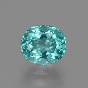Apatite Vert bleu naturelle Coupe ovale, 1.39 ct, VS