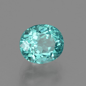 Apatite Vert bleu naturelle Coupe ovale, 1.39 ct, VS