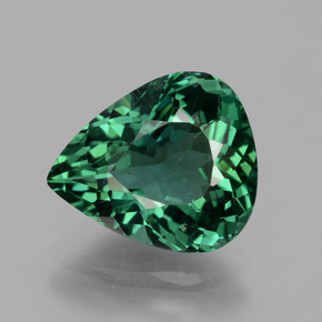 Apatite vert naturelle en forme de poire, 3,23 ct, VS