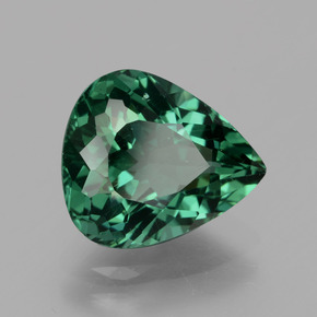 Apatite vert naturelle en forme de poire, 3,23 ct, VS