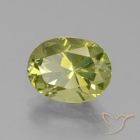 Apatite Medium Light Green naturelle ovale, 3.53 ct, VVS-VS