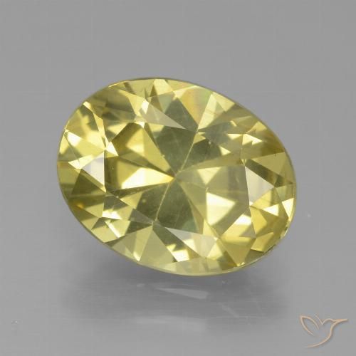 4.13ct Naturel Jaune moyen Apatite, ovale, VS