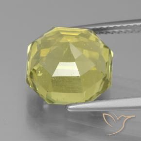 Apatite Jaune clair naturelle Octogone / coupe Émeraude, 6.61 ct, VS
