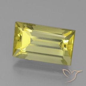 Apatite Jaune clair naturelle Baquette, 4.94 ct, VS