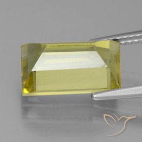 Apatite Jaune clair naturelle Baquette, 4.94 ct, VS