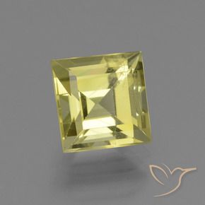 Apatite Jaune maïs léger naturelle Carré, 2.95 ct, VS