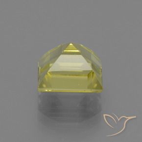 Apatite Jaune maïs léger naturelle Carré, 2.95 ct, VS
