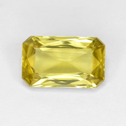 Apatite Jaune brunâtre naturelle Taille émeraude, 2.45 ct, VVS-VS