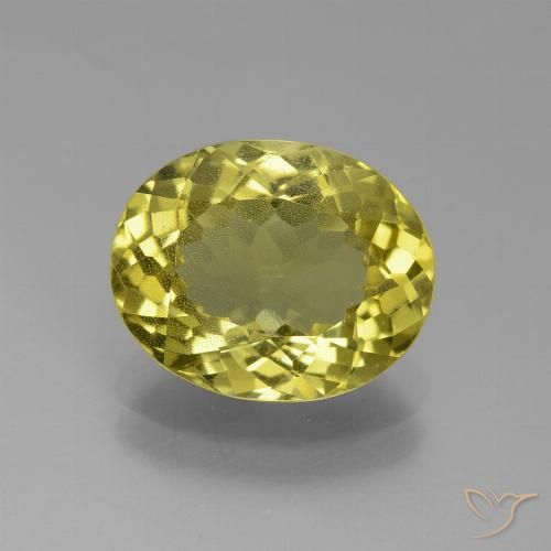 2.86ct Naturel Jaune moyen Apatite, ovale, VS