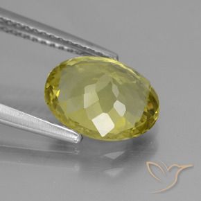 Apatite Jaune moyen naturelle ovale, 2.86 ct, VS